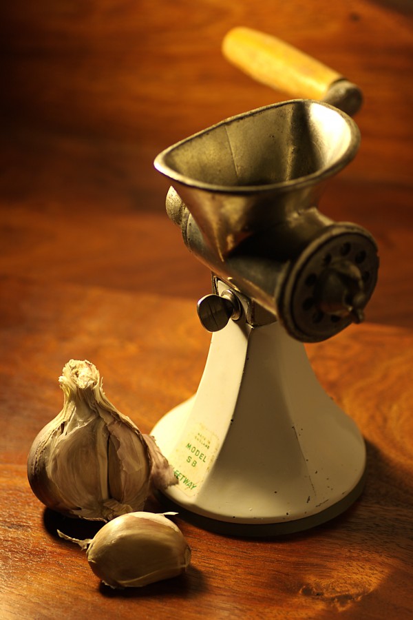 Model S B Meat Mincer And Garlic by Joy Watson